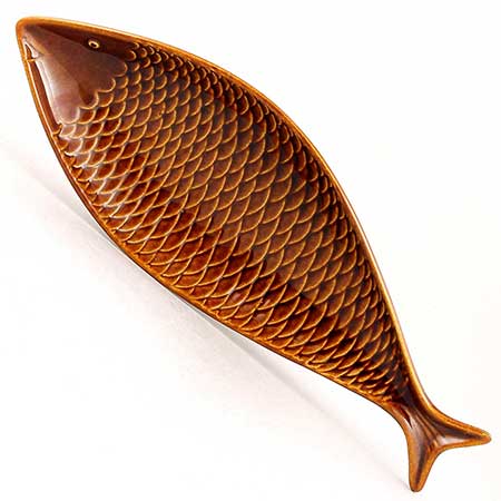 Gustavsberg White Fish Dish Plate Fladen Collectible